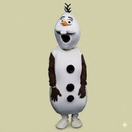 disfraz olaf - disney - navudad -botarga